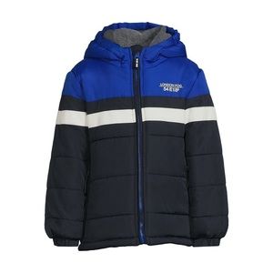 London Fog Boys 2T-4T Chest Stripe Puffer Jacket